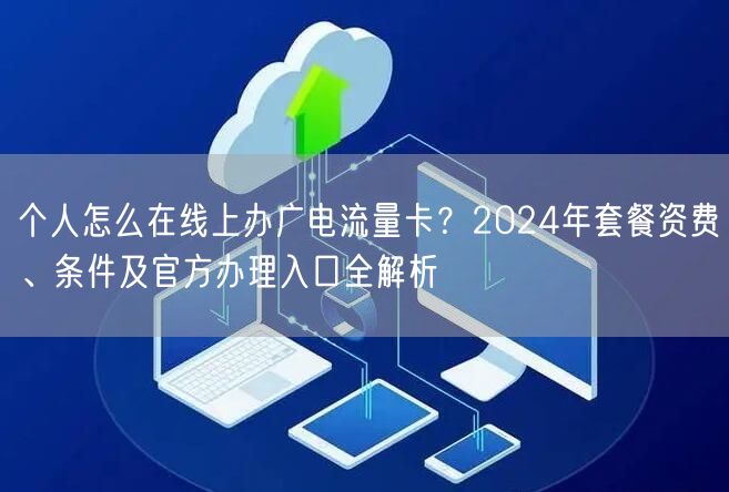 个人怎么在线上办广电流量卡？2024年套餐资费、条件及官方办理入口全解析